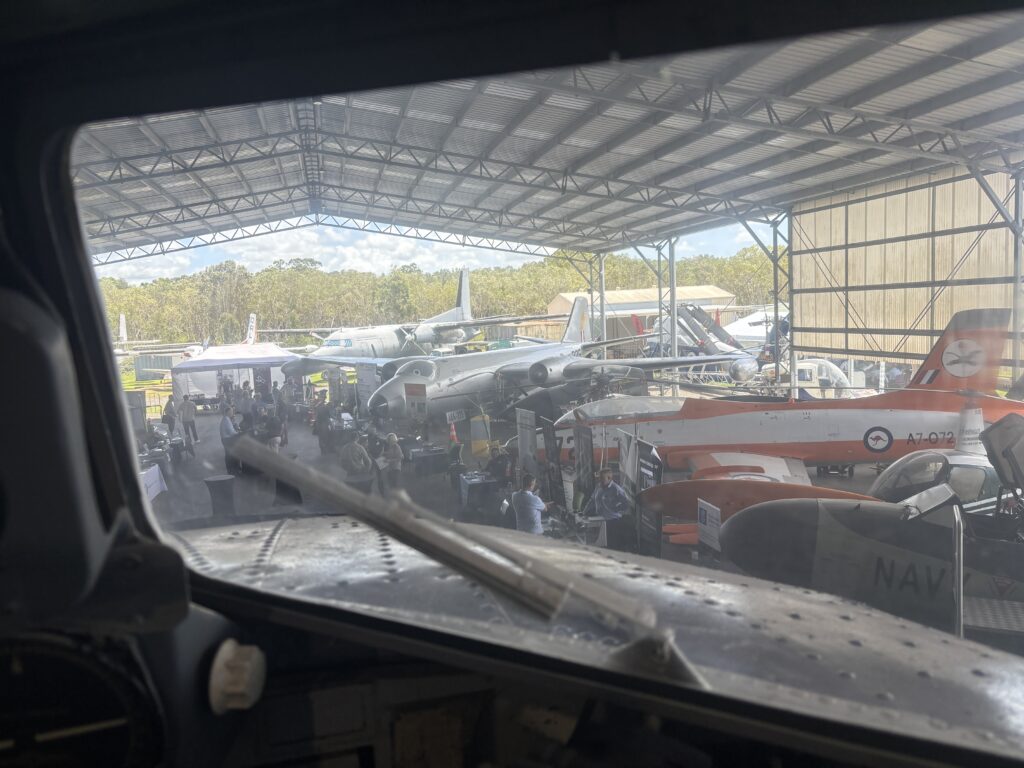 Connect event setup and expo delivery at the Queensland Air Museum
