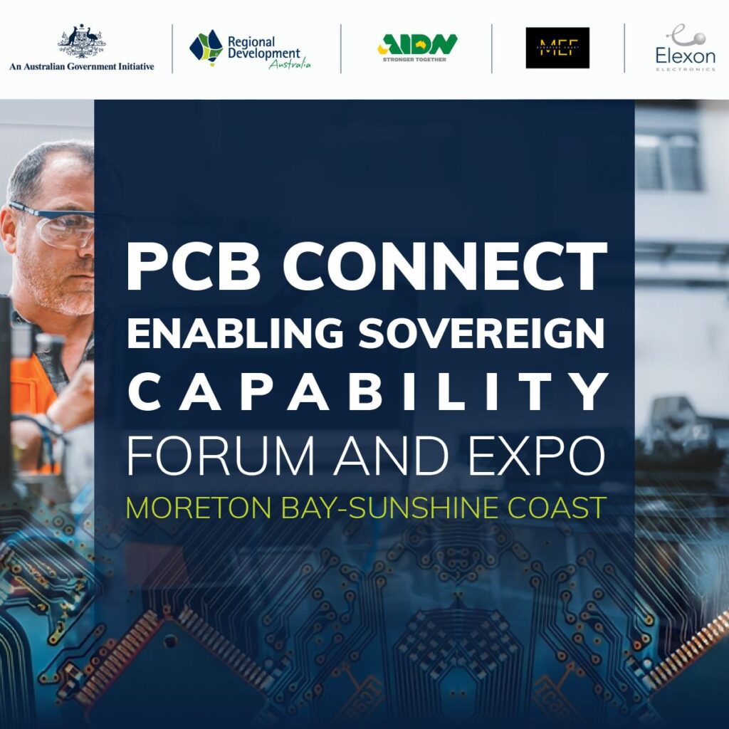 PCB Connect event branding for the sovereign capability forum and expo